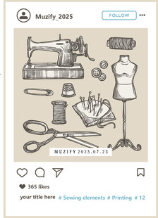 9款入缝纫元素图案