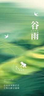种水稻清明节春分谷雨春天绿色