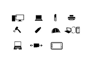 科技设备图标集合