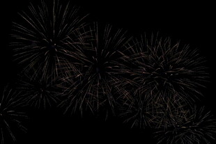 烟花 夜空 绽放 绚丽 烟火 