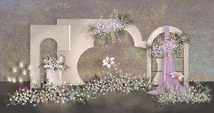 浪漫紫色系婚礼