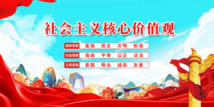 社会主义核心价值观宣传图