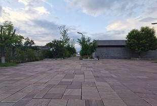户外铺砖庭院景观