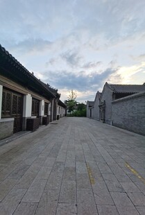 古巷街道静谧的中式风景