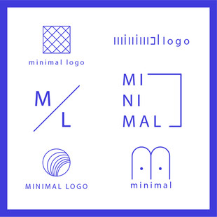简约风格标志设计示例