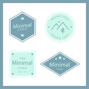 简约风极简主义标志设计