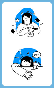 女孩惬意喝茶与休息瞬间