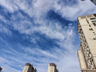 城市蓝天高楼美景