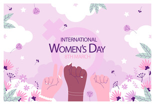 国际妇女节庆祝插画