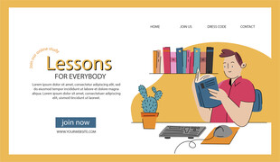 在线学习课程宣传图