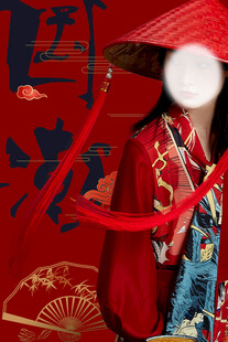 国朝 女孩 影楼 模板