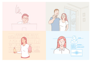 职场人物插画场景集合