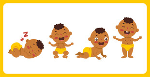 可爱萌娃欢乐玩耍瞬间