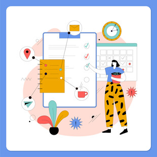 办公场景中的创意工作画面