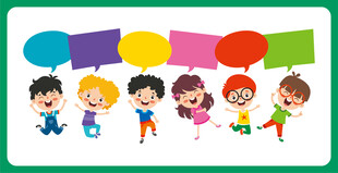 儿童欢乐互动场景