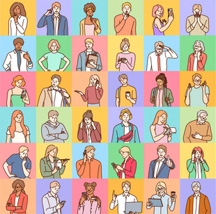 多样人物插画集合