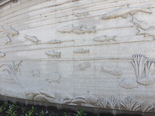 石雕上的鱼图案