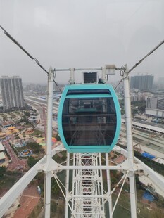 高空缆车俯瞰城市景观