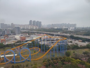 城市建设施工现场远景