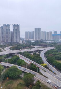 城市立交桥俯瞰景观