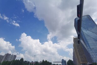 城市蓝天高楼美景