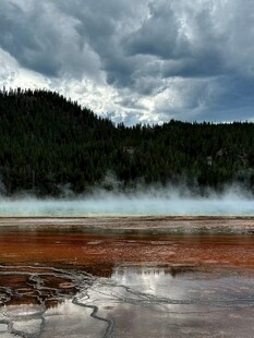 黄石公园热泉