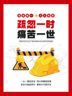 疏忽一时痛苦一世安全警示