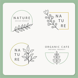 自然有机主题标识设计