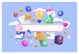 多彩电商元素汇聚