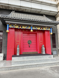 中式红门建筑景观