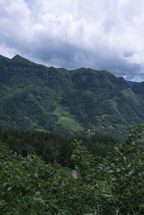 青山云雾间的自然景致