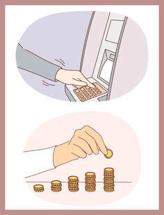 手递援助与投币积累画面