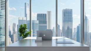 现代宽敞办公室景观