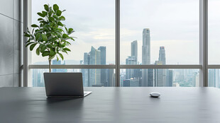 现代办公窗边景致