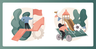 创意工作中的多样角色场景