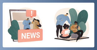 新闻场景中的互动时刻