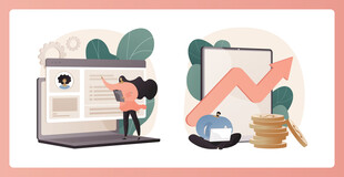 商务人士办公与业绩增长场景