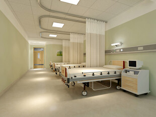 医院病房内部场景展示
