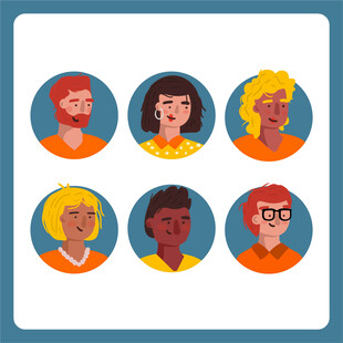 多样人物头像集合