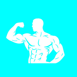 肌肉男展示强壮体魄