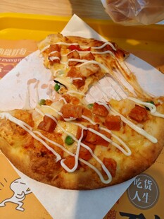 美味芝士披萨特写