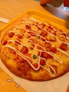 美味芝士番茄酱披萨