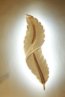 金色叶片装饰摆件