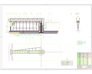 周边传动初沉池刮泥机图纸