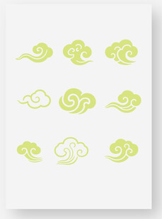 中式云纹图案设计元素
