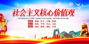 社会主义核心价值观宣传图