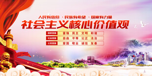 社会主义核心价值观宣传图