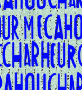 蓝色模糊文字背景纹理