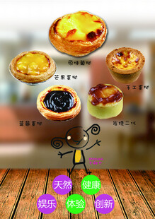 多样美味蛋挞展示