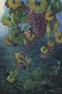 葡萄藤下的自然景致